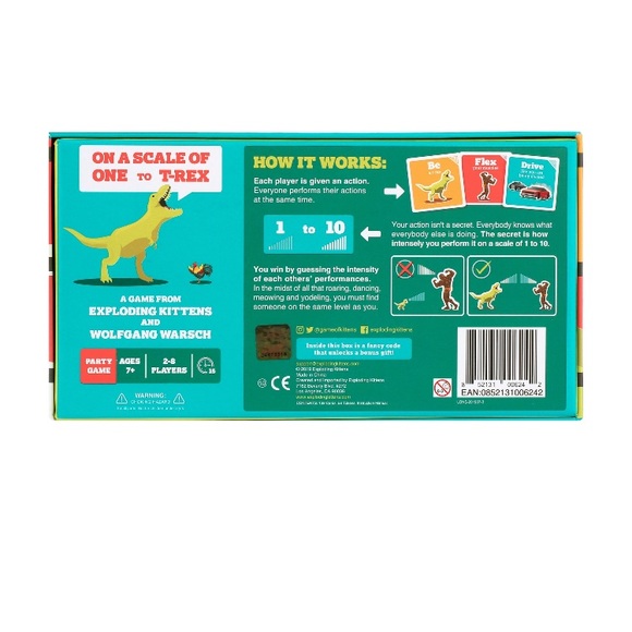 💜On a Scale of One to T-Rex Party Game by Exploding Kittens - Picture 3 of 7